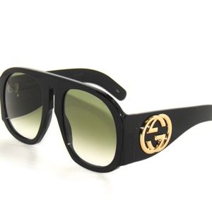 GUCCI GG0152S 0152S BLACK/GREEN 002 SunglaSSeS